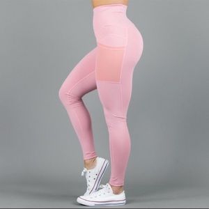 BUFF BUNNY Pink Leggings with Pockets